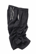 Load image into Gallery viewer, YUTA MATSUOKA baggy pants / high density canvas linen (black)