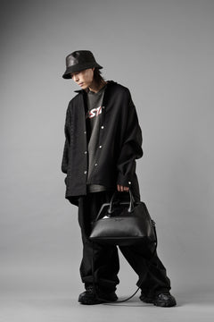 画像をギャラリービューアに読み込む, discord Yohji Yamamoto PVC SHOULDER BAG / SHRINK COW LEATHER (BLACK)
