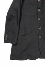 画像をギャラリービューアに読み込む, YUTA MATSUOKA long jacket / high density canvas linen (black)