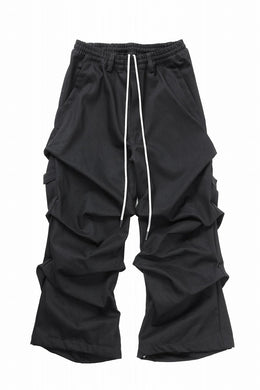 A.F ARTEFACT EXTREME WIDE BAGGY PANTS / PURE DENIM (BLACK)