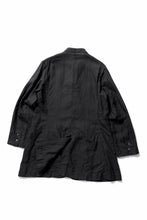 画像をギャラリービューアに読み込む, YUTA MATSUOKA long jacket / high density canvas linen (black)