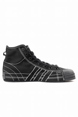 Y-3 Yohji Yamamoto NIZZA HIGH CUT SNEAKER (BLACK)