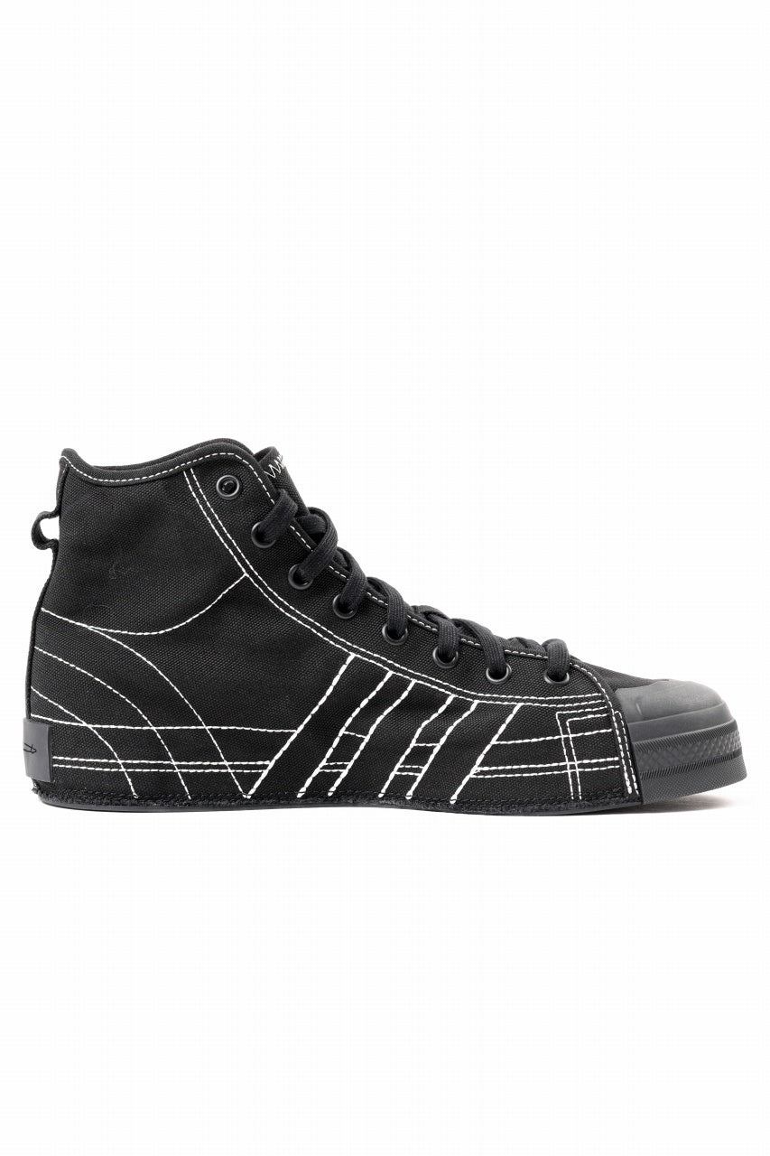 画像をギャラリービューアに読み込む, Y-3 Yohji Yamamoto NIZZA HIGH CUT SNEAKER (BLACK)