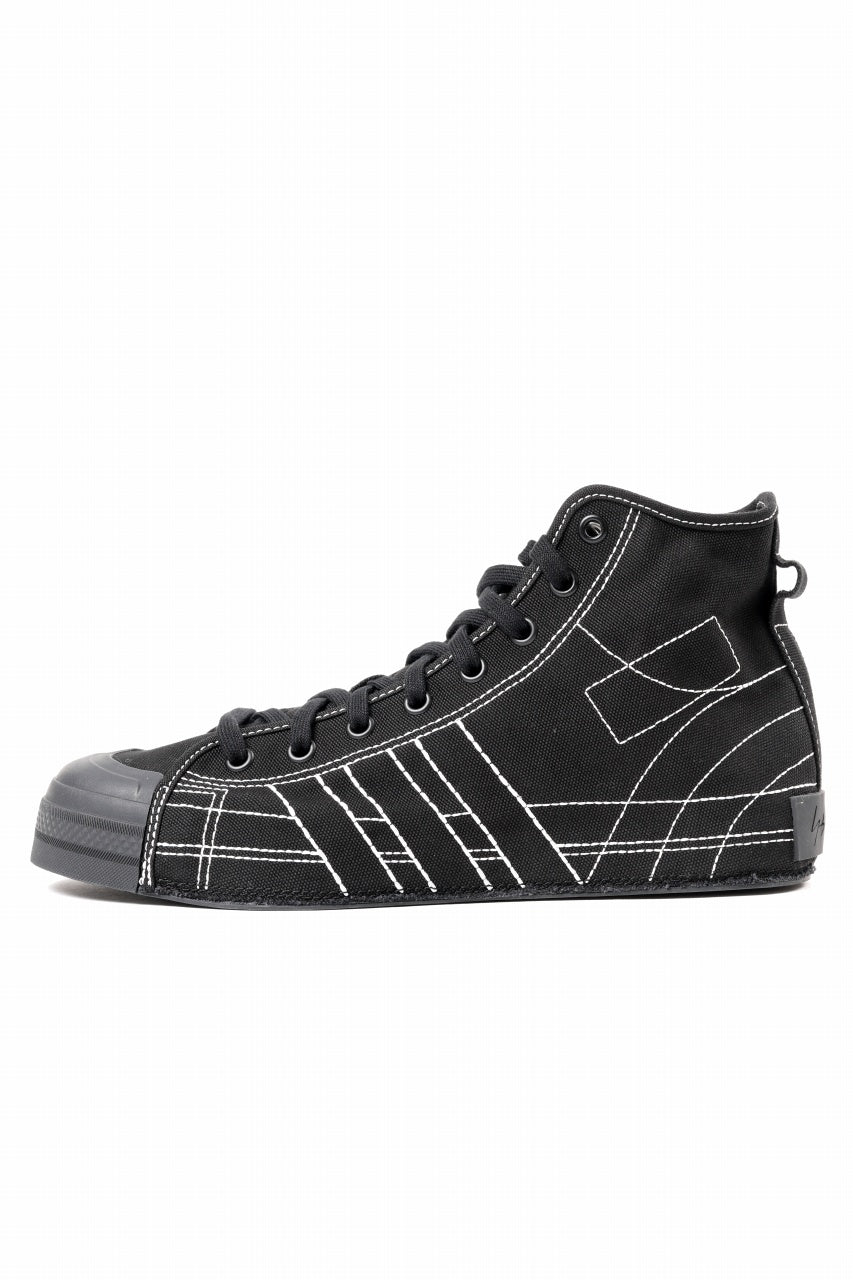 画像をギャラリービューアに読み込む, Y-3 Yohji Yamamoto NIZZA HIGH CUT SNEAKER (BLACK)