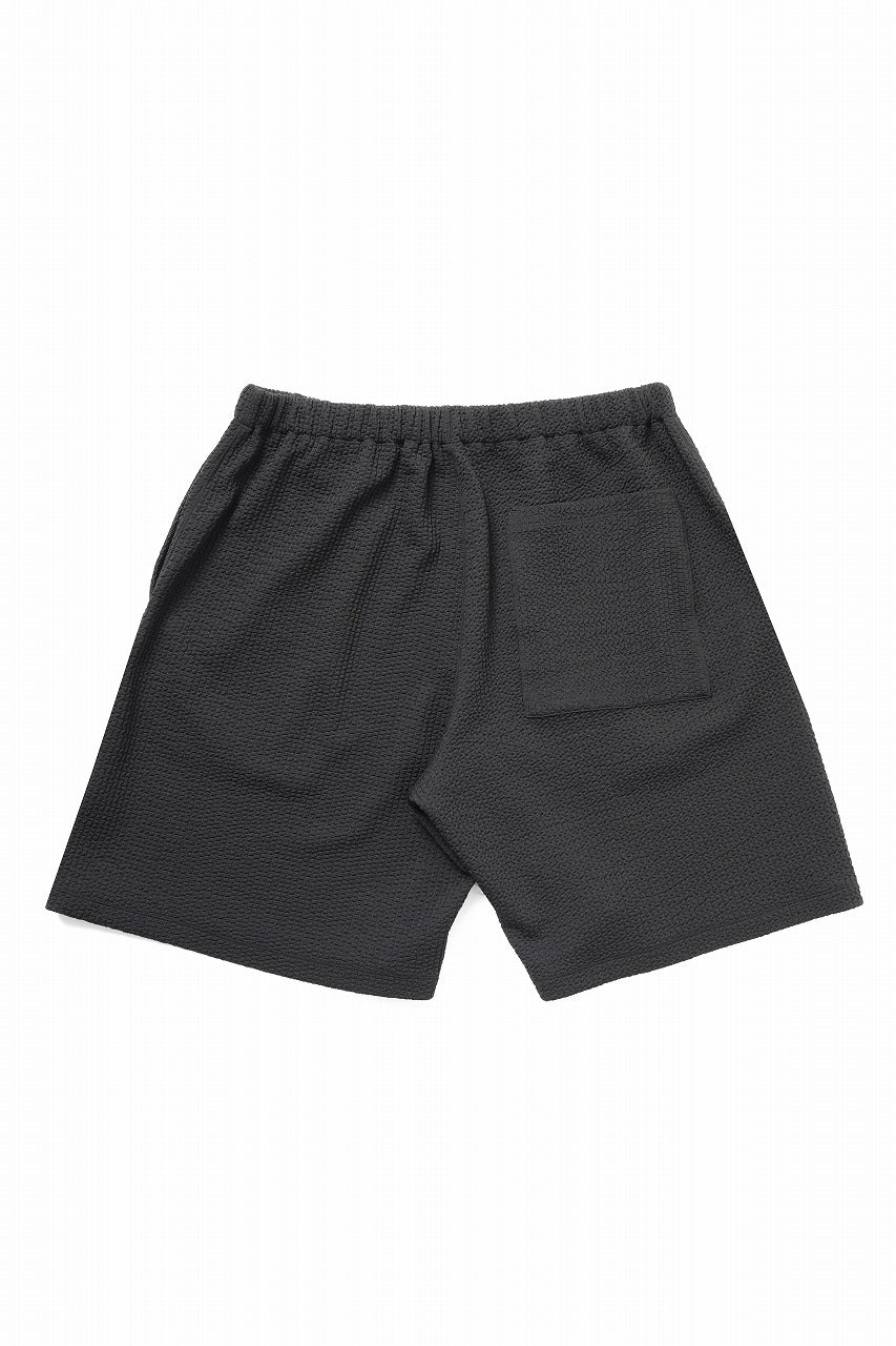 D-VEC WAFFLE KNIT SHORT PANTS (BLACK)