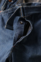 Load image into Gallery viewer, CHANGES REMAKE PAINTER DENIM PANTS with APRON PARTS (INDIGO #D)