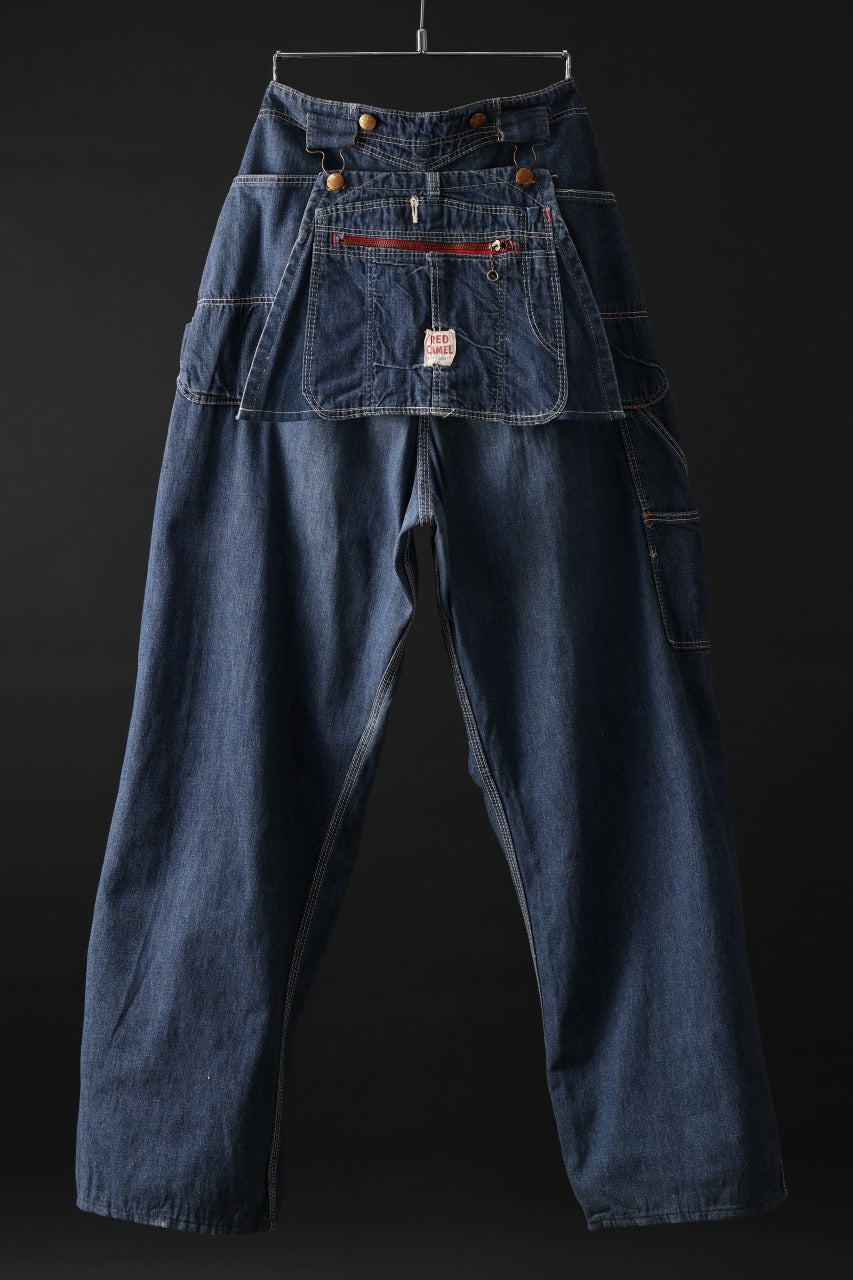 Load image into Gallery viewer, CHANGES REMAKE PAINTER DENIM PANTS with APRON PARTS (INDIGO #D)