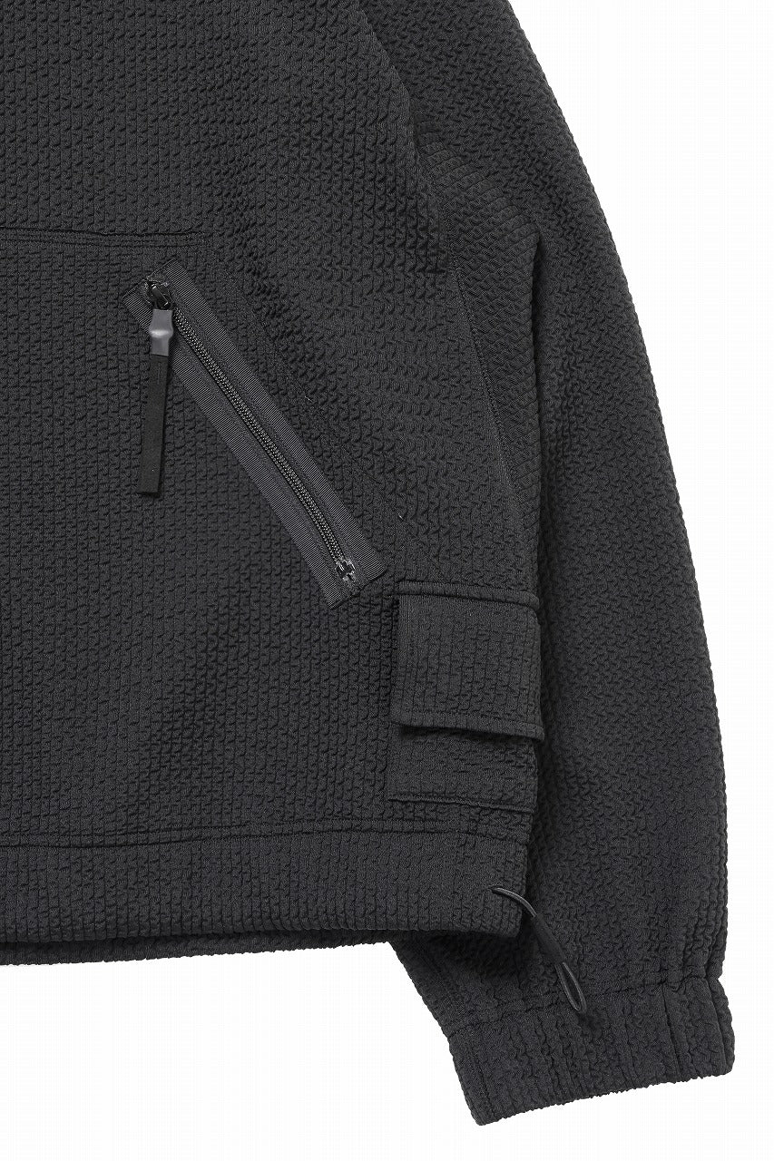 D-VEC WAFFLE KNIT PARKA (BLACK)