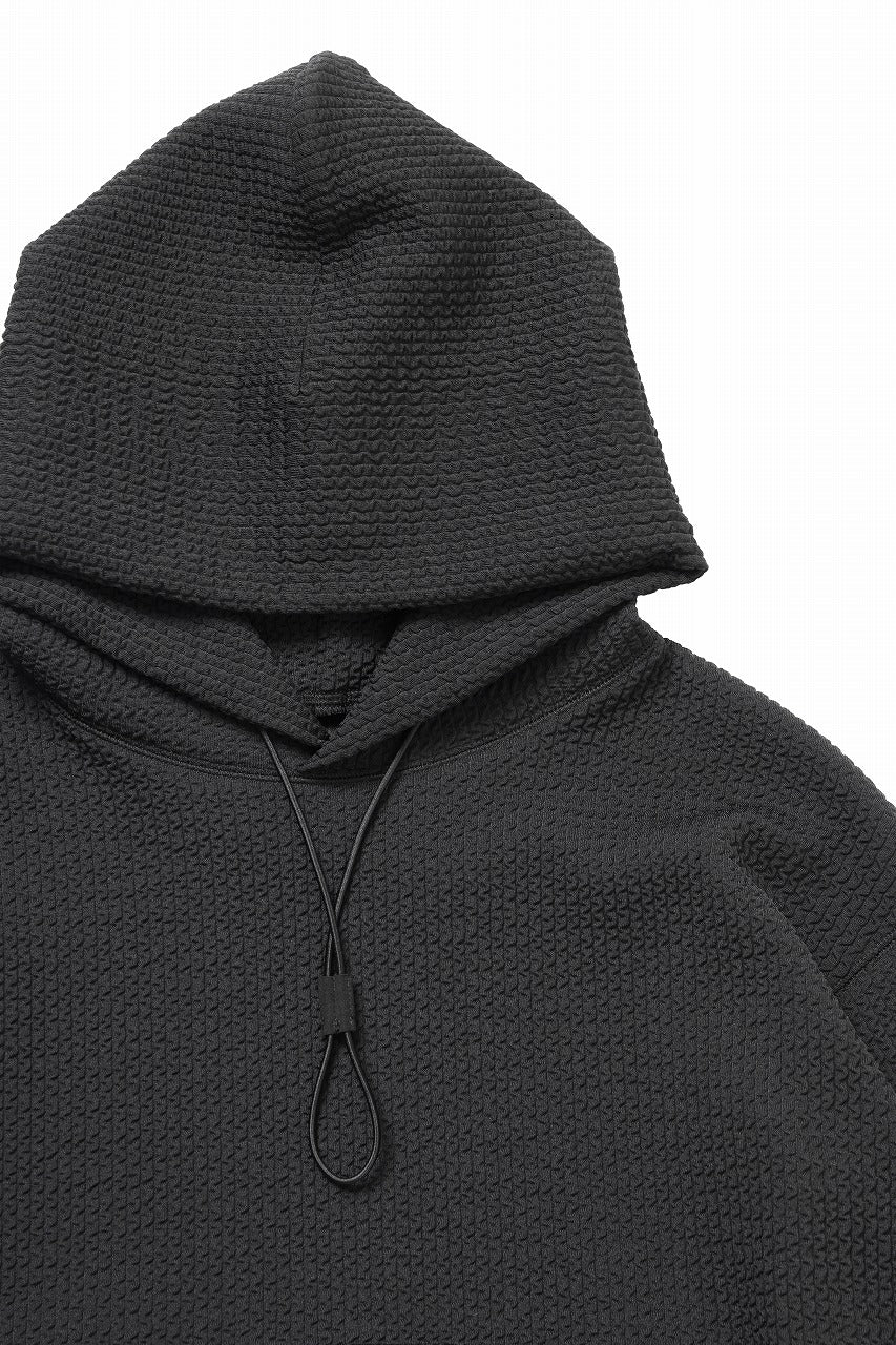 D-VEC WAFFLE KNIT PARKA (BLACK)