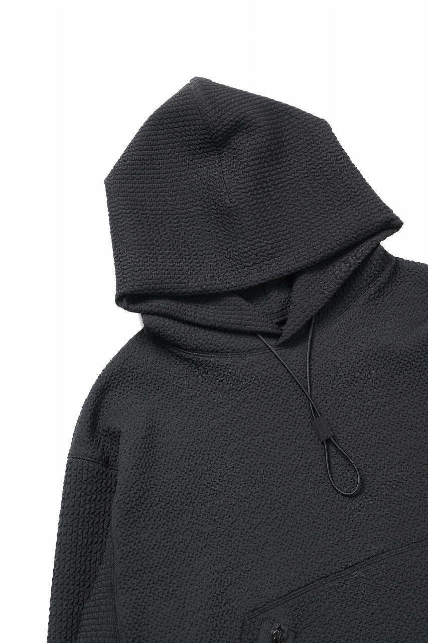 D-VEC WAFFLE KNIT PARKA (BLACK)