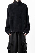 画像をギャラリービューアに読み込む, th products Mole Turtle Knit / feather mogol shaggy knit (black)