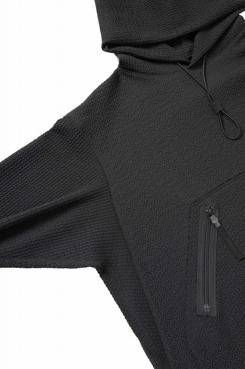 D-VEC WAFFLE KNIT PARKA (BLACK)