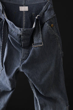 Load image into Gallery viewer, CHANGES REMAKE PAINTER HICKORY DENIM PANTS with APRON PARTS (INDIGO)
