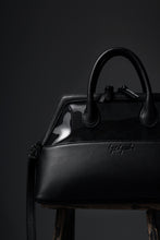 画像をギャラリービューアに読み込む, discord Yohji Yamamoto PVC SHOULDER BAG / SHRINK COW LEATHER (BLACK)