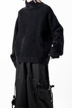 画像をギャラリービューアに読み込む, th products Mole Turtle Knit / feather mogol shaggy knit (black)