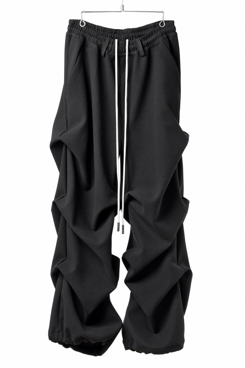 A.F ARTEFACT EXTREME WIDE BAGGY PANTS / KNIT JERSEY (BLACK)