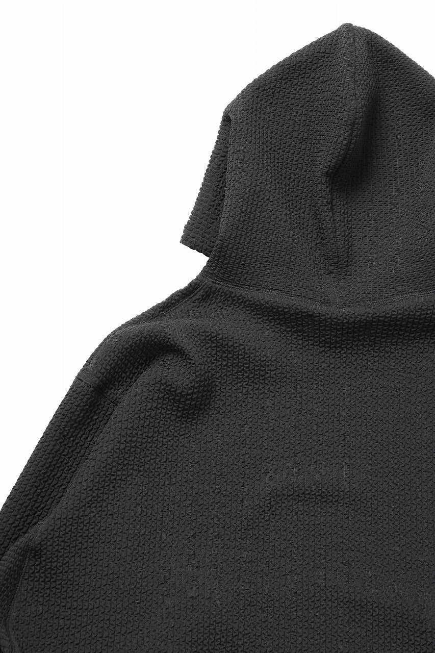 D-VEC WAFFLE KNIT PARKA (BLACK)