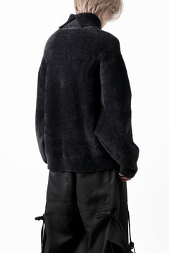 画像をギャラリービューアに読み込む, th products Mole Turtle Knit / feather mogol shaggy knit (black)