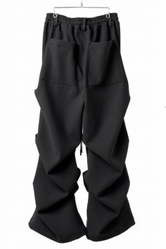 画像をギャラリービューアに読み込む, A.F ARTEFACT EXTREME WIDE BAGGY PANTS / KNIT JERSEY (BLACK)