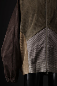 Load image into Gallery viewer, CHANGES REMAKE CORDUROY TRACK JACKET (MULTI #A)