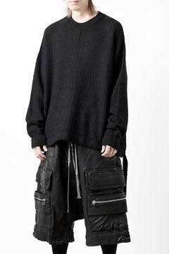 画像をギャラリービューアに読み込む, D-VEC FISHERMANS KNIT CREW (BLACK)