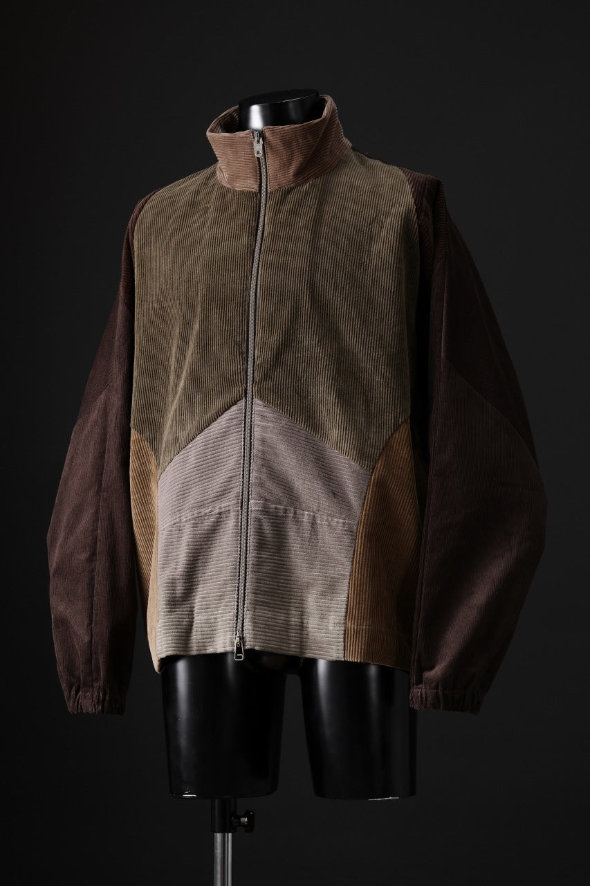 Load image into Gallery viewer, CHANGES REMAKE CORDUROY TRACK JACKET (MULTI #A)