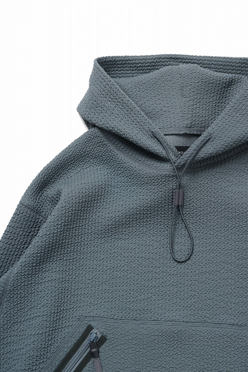 D-VEC WAFFLE KNIT PARKA (SEA SPRAY)