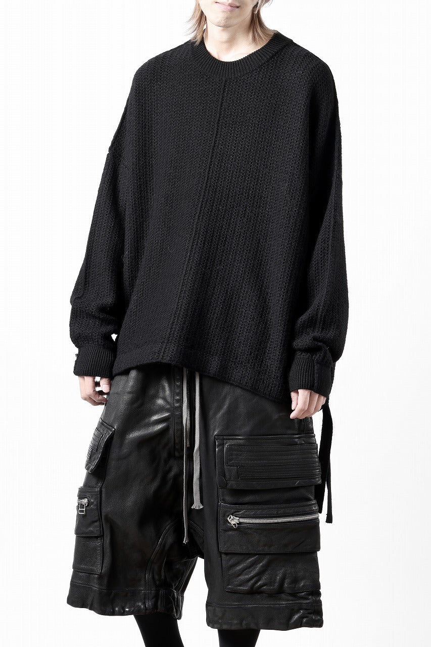 D-VEC FISHERMANS KNIT CREW (BLACK)【2024AW PRE SALE】