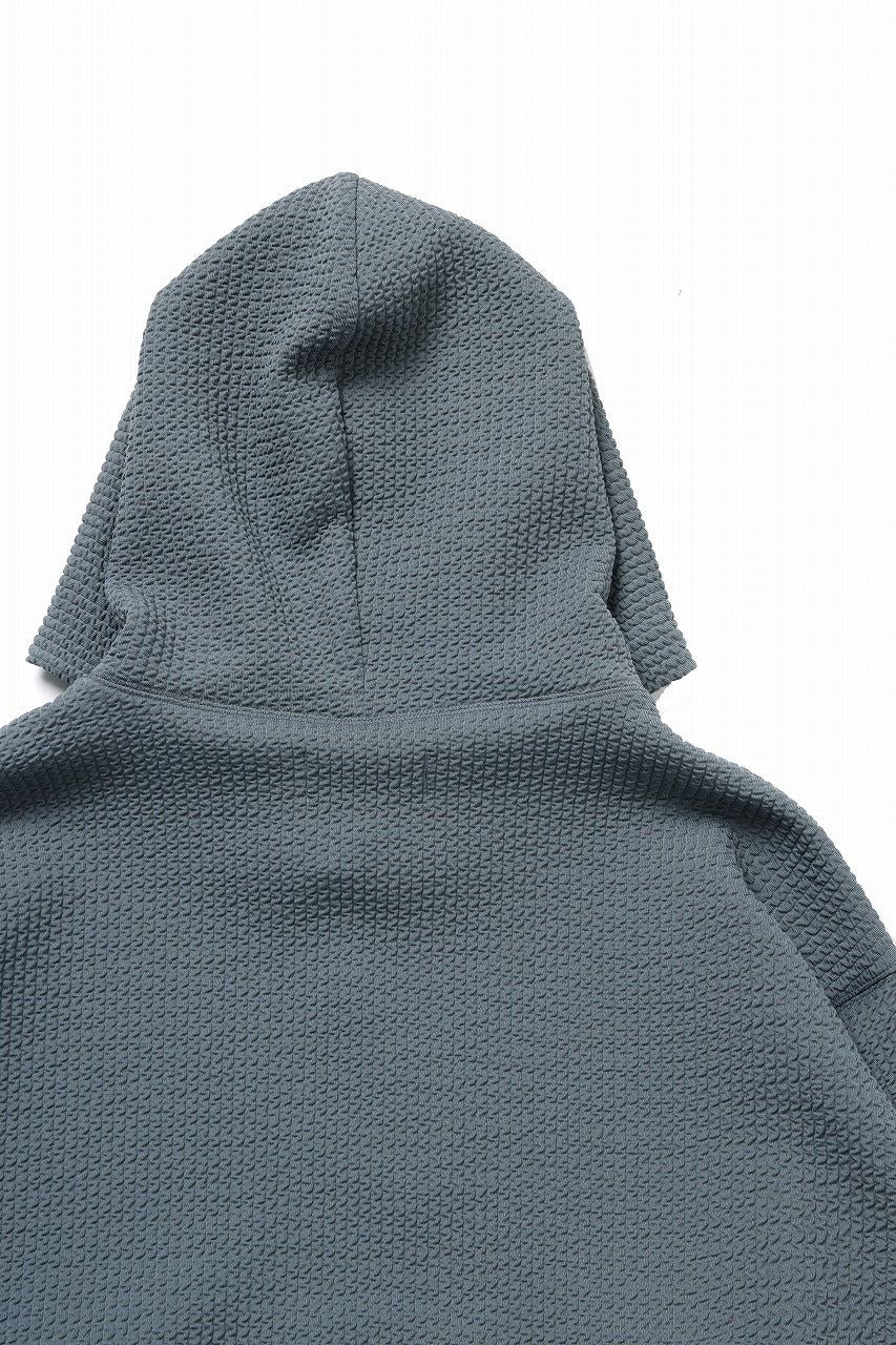 D-VEC WAFFLE KNIT PARKA (SEA SPRAY)