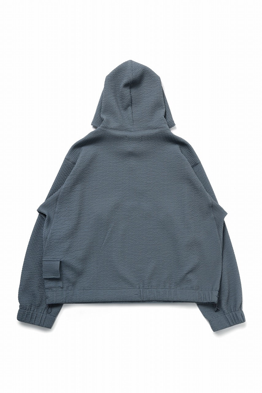 D-VEC WAFFLE KNIT PARKA (SEA SPRAY)