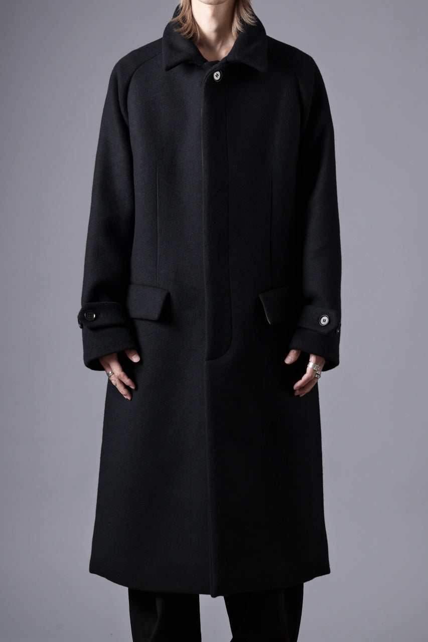 N/07 exclusive MAC COAT "外套" / VIRGIN WOOL MELTON (BLACK)