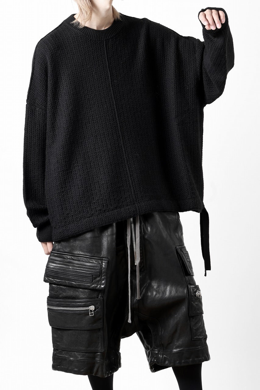 D-VEC FISHERMANS KNIT CREW (BLACK)【2024AW PRE SALE】