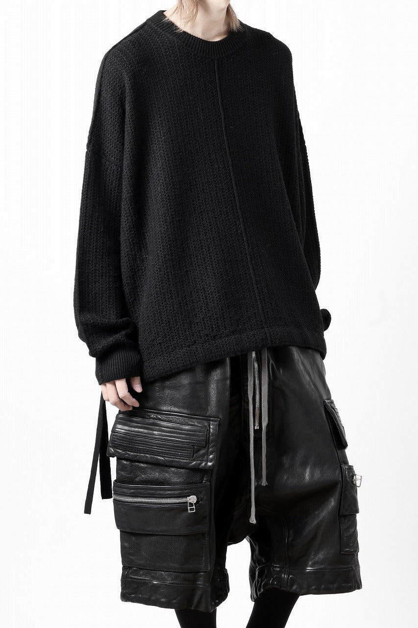 D-VEC FISHERMANS KNIT CREW (BLACK)【2024AW PRE SALE】