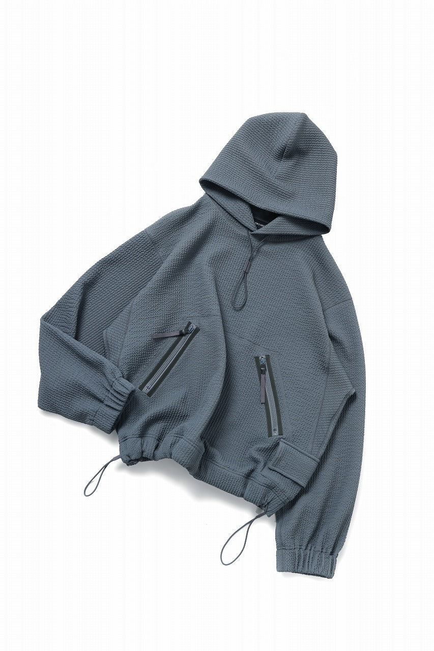 D-VEC WAFFLE KNIT PARKA (SEA SPRAY)