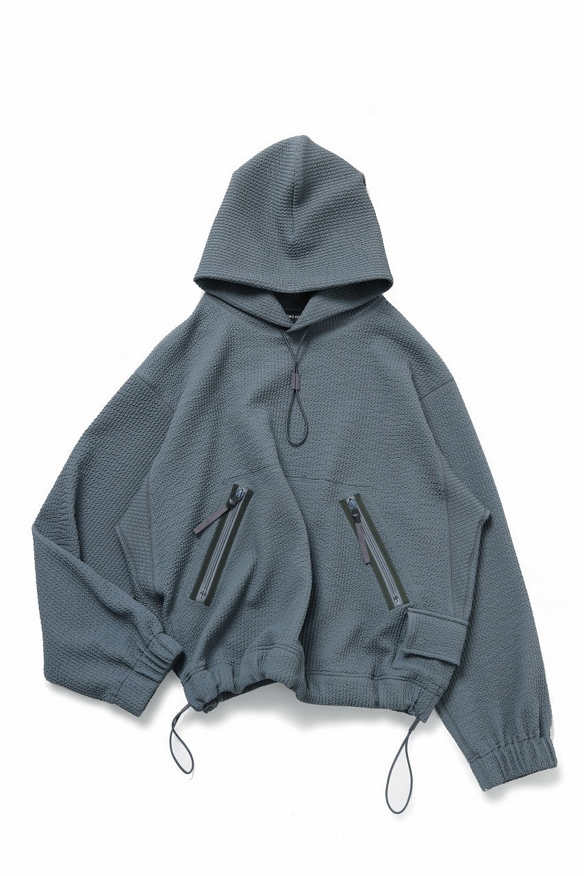 D-VEC WAFFLE KNIT PARKA (SEA SPRAY)