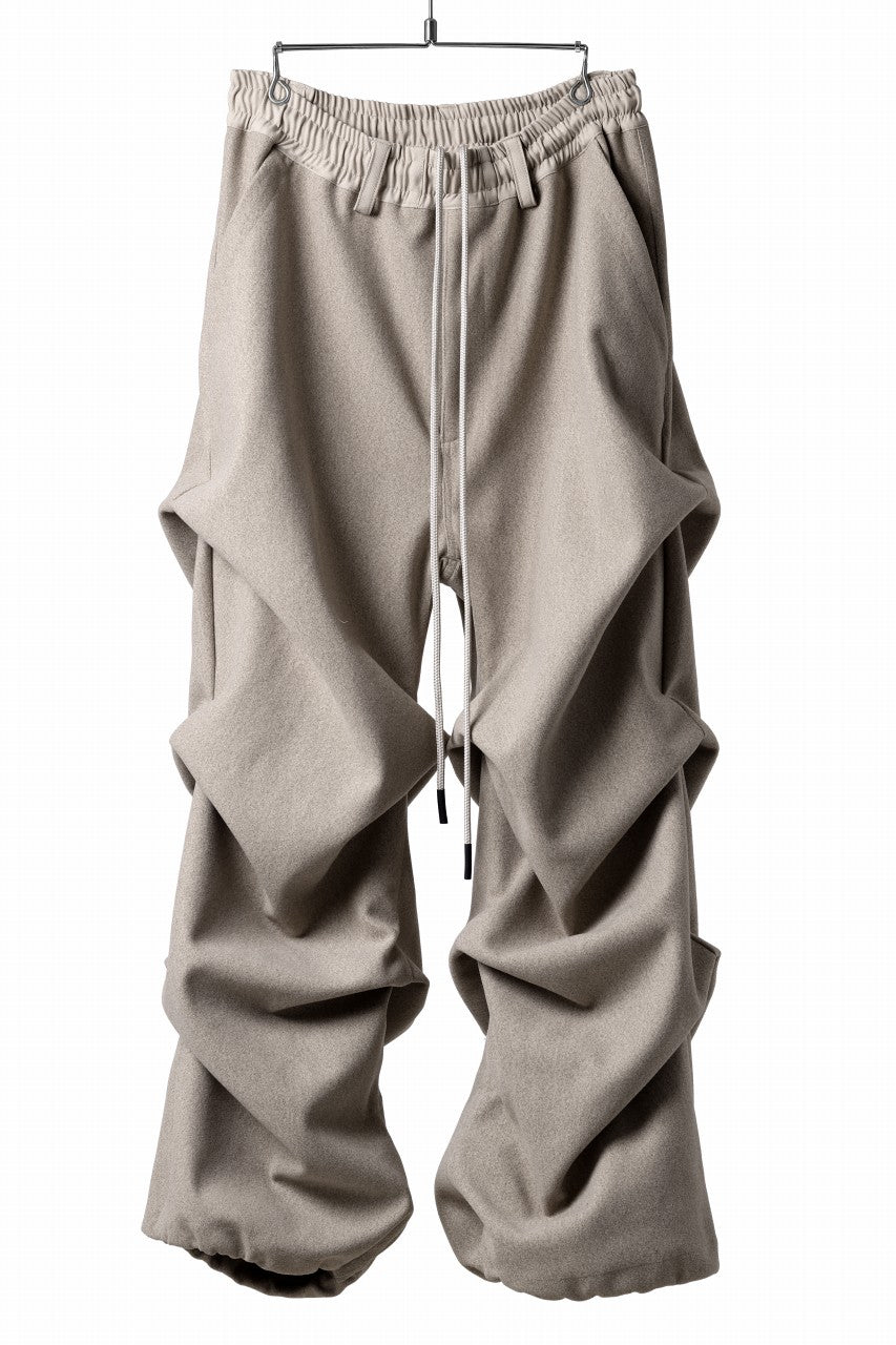 A.F ARTEFACT EXTREME WIDE BAGGY PANTS / KNIT JERSEY (BEIGE)