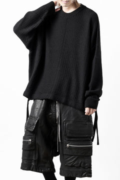 画像をギャラリービューアに読み込む, D-VEC FISHERMANS KNIT CREW (BLACK)