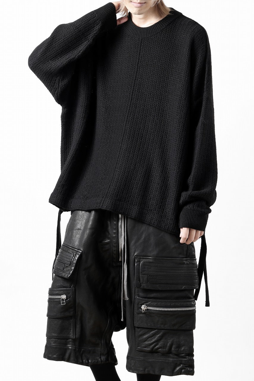 D-VEC FISHERMANS KNIT CREW (BLACK)【2024AW PRE SALE】