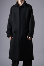 画像をギャラリービューアに読み込む, N/07 exclusive MAC COAT &quot;外套&quot; / VIRGIN WOOL MELTON (BLACK)