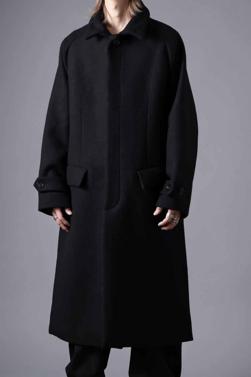 N/07 exclusive MAC COAT "外套" / VIRGIN WOOL MELTON (BLACK)