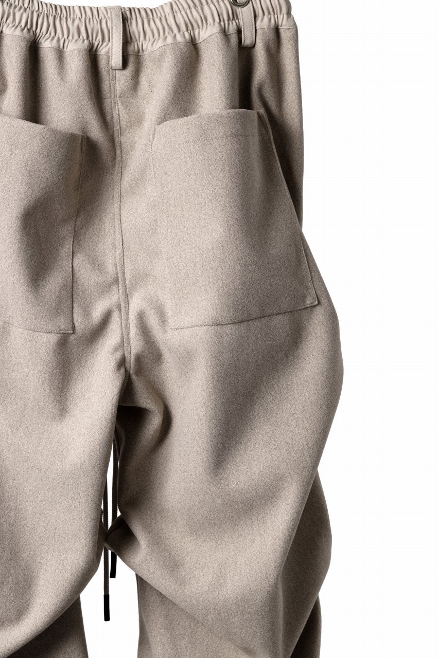 A.F ARTEFACT EXTREME WIDE BAGGY PANTS / KNIT JERSEY (BEIGE)