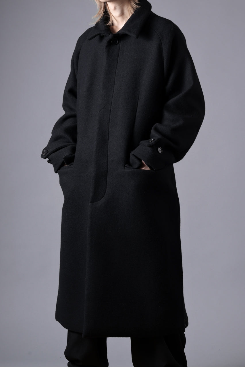 N/07 exclusive MAC COAT "外套" / VIRGIN WOOL MELTON (BLACK)