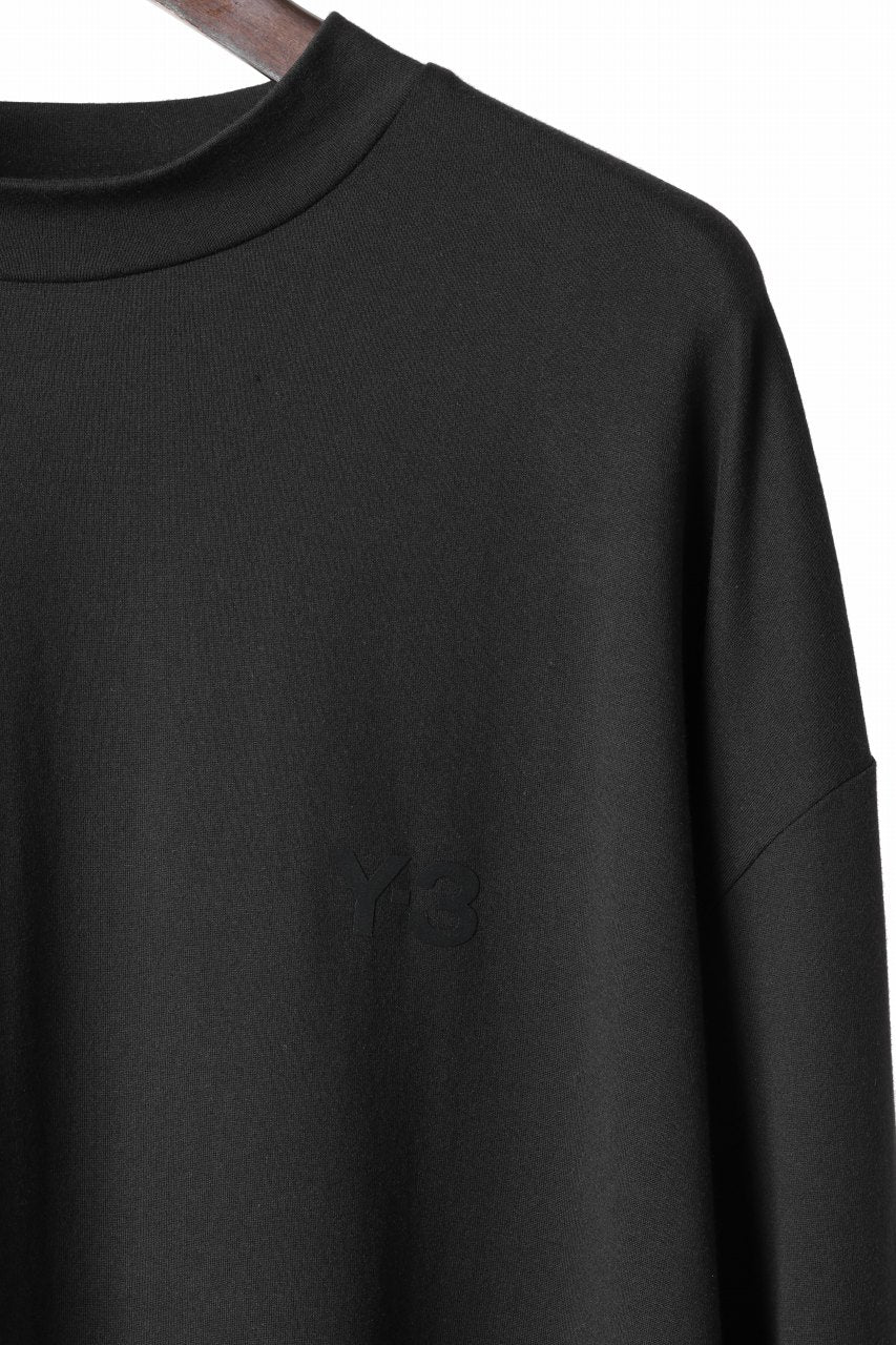 Y-3 Yohji Yamamoto MOCK NECK L/S TEE / BETTER SCJ (BLACK)