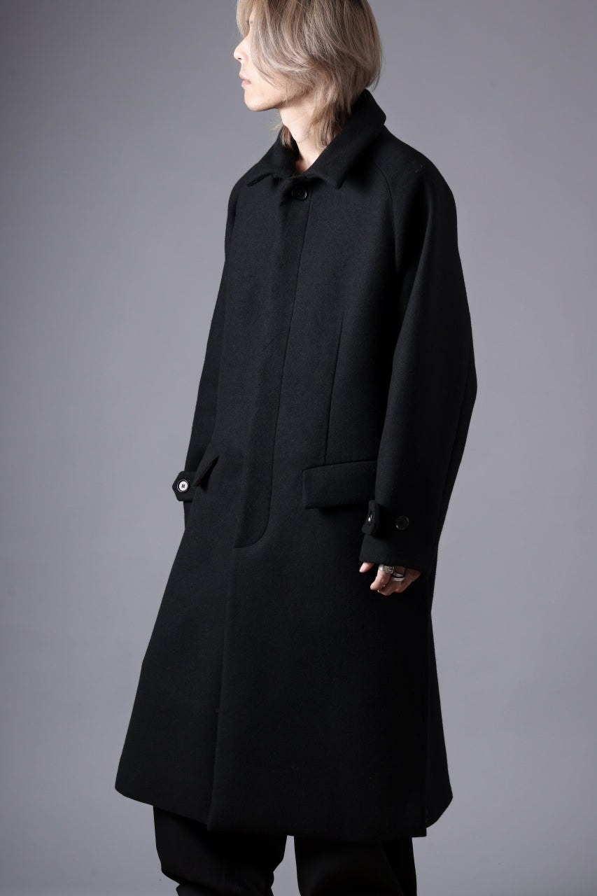 N/07 exclusive MAC COAT "外套" / VIRGIN WOOL MELTON (BLACK)