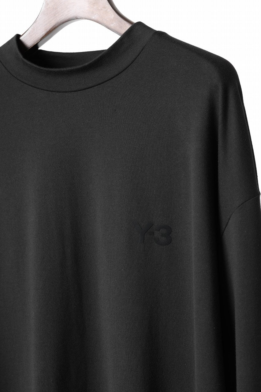 Y-3 Yohji Yamamoto MOCK NECK L/S TEE / BETTER SCJ (BLACK)