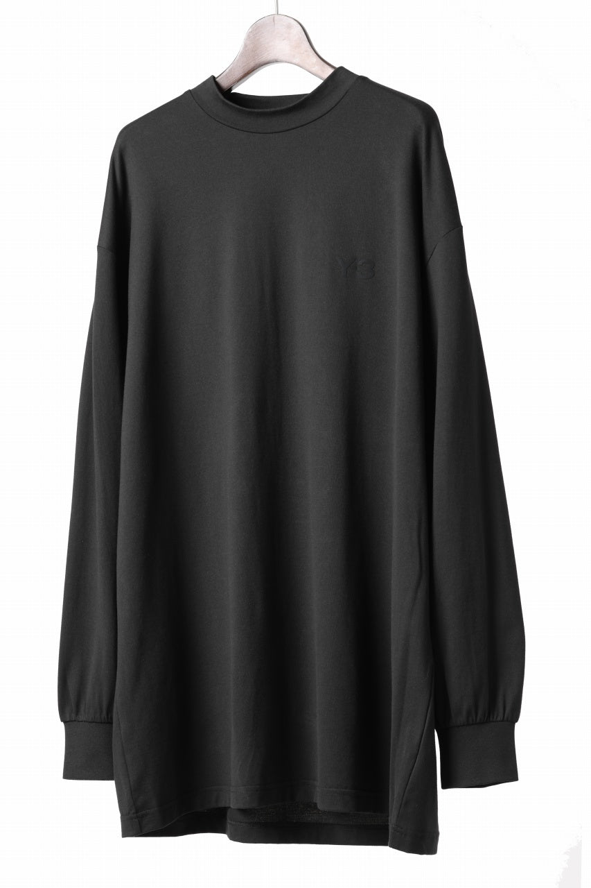 Y-3 Yohji Yamamoto MOCK NECK L/S TEE / BETTER SCJ (BLACK)