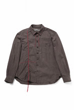 Load image into Gallery viewer, YUTA MATSUOKA classic shirt / cotton ramie chambray  (light brown)