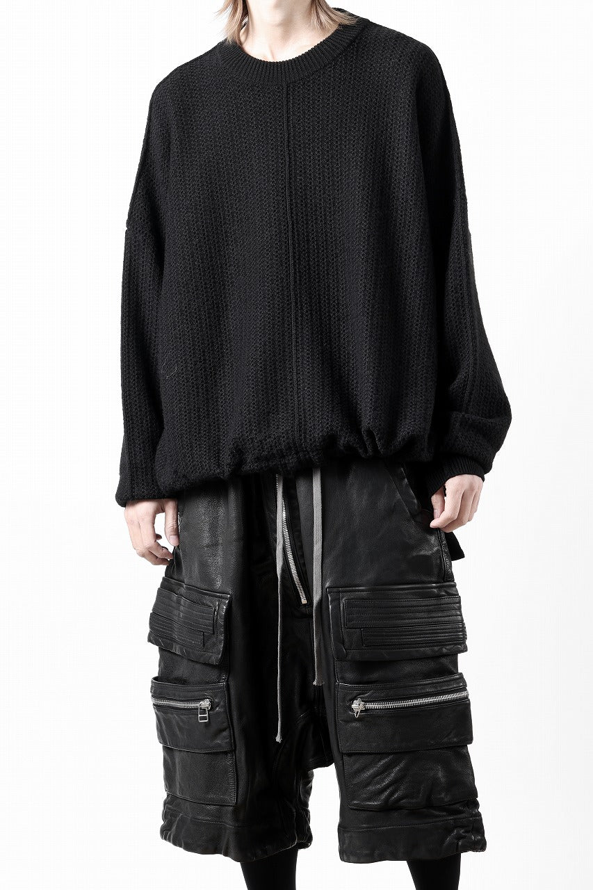 D-VEC FISHERMANS KNIT CREW (BLACK)【2024AW PRE SALE】