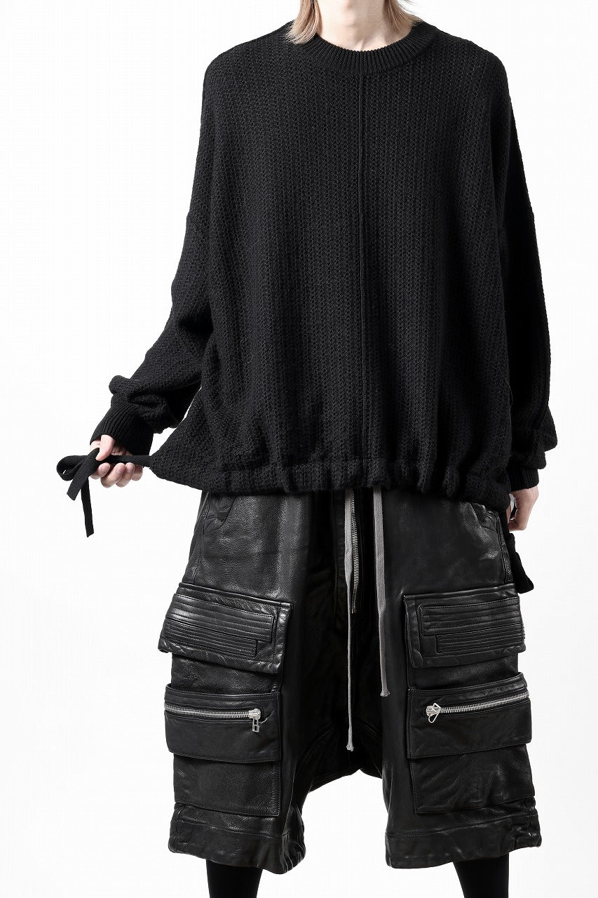 D-VEC FISHERMANS KNIT CREW (BLACK)【2024AW PRE SALE】