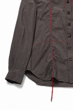 Load image into Gallery viewer, YUTA MATSUOKA classic shirt / cotton ramie chambray  (light brown)